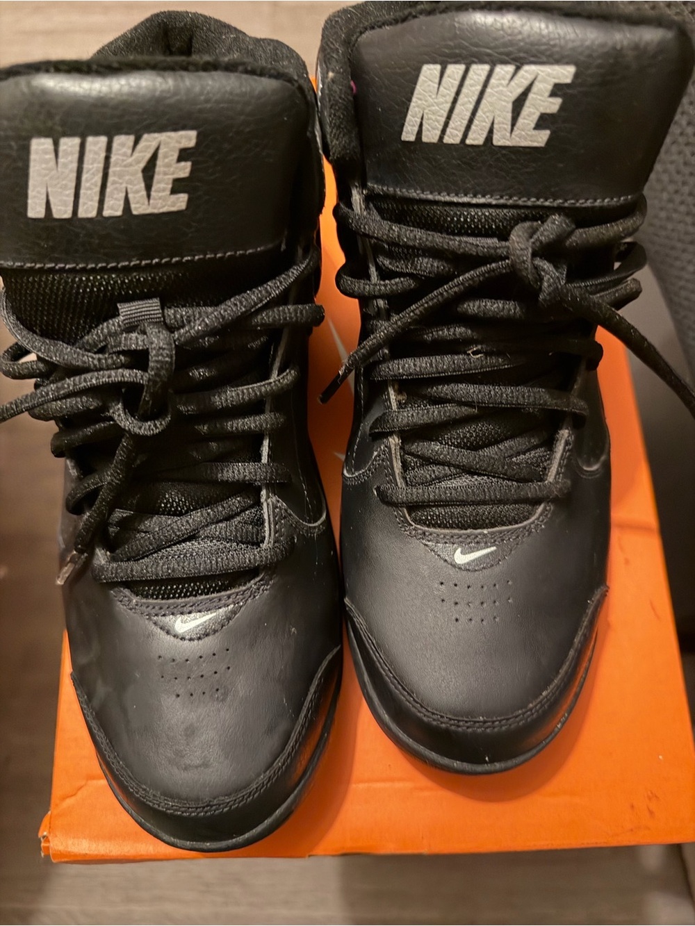 Nike Overplay V Basketball Sneakers Black Silver Men’s 8.5 395857-002